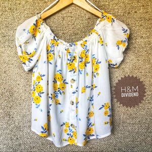 Princess-cap sleeve H&M DIVIDEND crop  - Sz 4 🕶